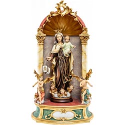 Virgen del Carmen - Altar casero barroco - Im...