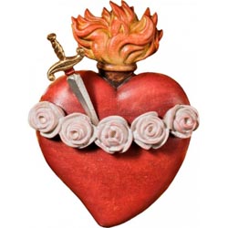 Sagrado Corazn de Mara con pual - Imagen e...