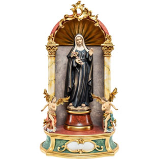 Imagen de Santa Rita - altar en talla de made...