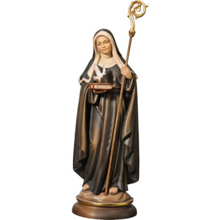 Imagen de Santa Escolstica (paloma) en talla...