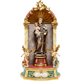 Imagen de San Antonio - altar en talla de mad...