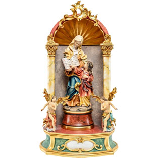 Imagen de Santa Ana - altar en talla de mader...