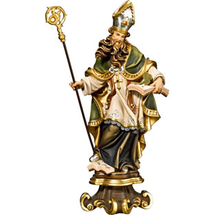 Imagen de San Patricio con peana en talla de ...
