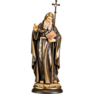 Imagen de San Manfredo en talla de madera de ...