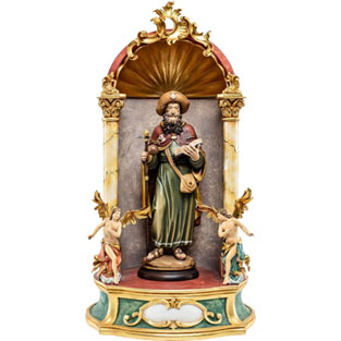Imagen de Santiago Peregrino - altar en talla...
