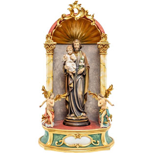 Imagen de San Jos con el Nio Jess - altar ...