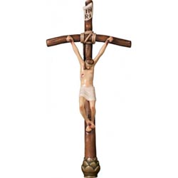 Crucifijo de papa juan pablo ir en talla de m...