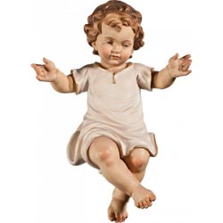 Nio Jess vestido - Imagen en talla de mader...