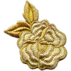 Flor dos hojas mediana 9x9 cm