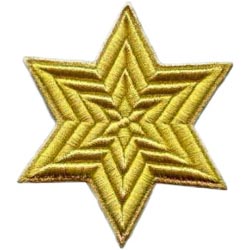 Estrella de cinco puntas 7x7 cm