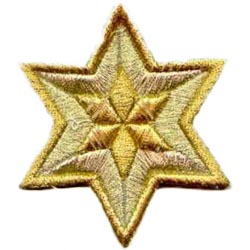Estrella doble seis puntas 5x5 cm