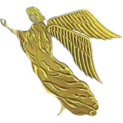Angel tres piezas grande 29x30 cm