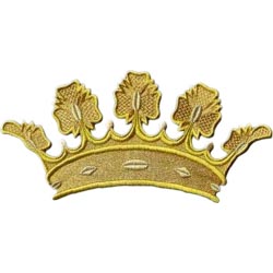 Corona real tres colores grande 30x14