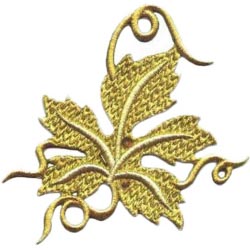 Hoja parra con tallos 12x11