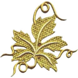 Hoja parra con tallos 15x14