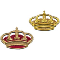 Corona real pequea dorada 10x7