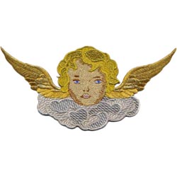 Angelito con nubes pequeo 14x7