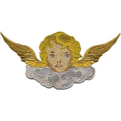 Angelito con nubes grande 27x13