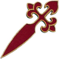 Cruz de Santiago mediana 9x16 cm