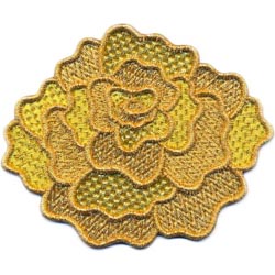Flor tres colores grande 10x8