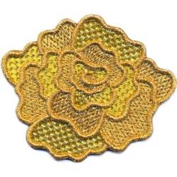 Flor tres colores grande 9x7