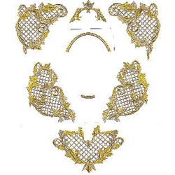 Estandarte cuadros 7 piezas