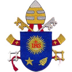 Escudo papa francisco 13x15