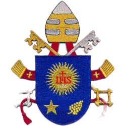 Escudo papa francisco 17x22