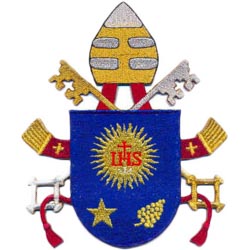 Escudo papa francisco 25x30