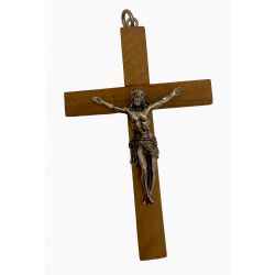 Cruz madera olivo cristo clsico 8,5x5 cm