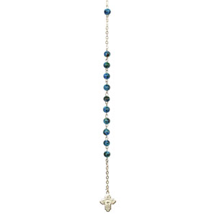 Pulsera Imitacin Cloisonn 6 mm Azul