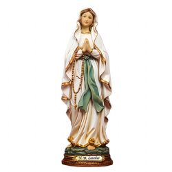 Virgen Lourdes resina 15 cm