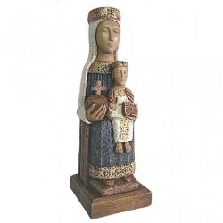 Virgen del Pilar - Imagen en alabastro moldea...