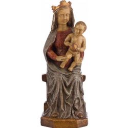 Virgen del siglo XVII - Imagen en alabastro m...