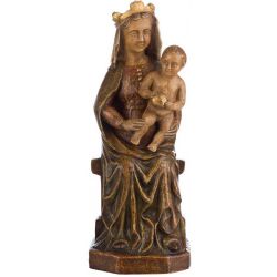 Virgen del siglo XVII - Imagen en alabastro m...