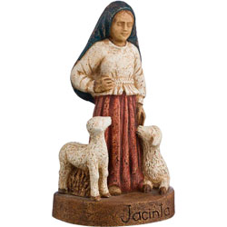 Imagen de Jacinta de Ftima (de pie) en piedr...