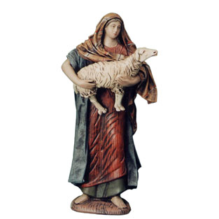 Pastora con cordero