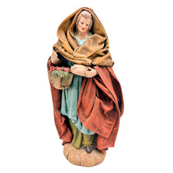 Pastora cesto frutas pan