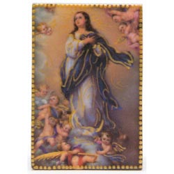 Icono de madera Mesilla Virgen Pursima