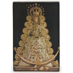 Icono de madera Mesilla Virgen del Roco
