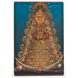 Icono de madera Mesilla Virgen del Roco