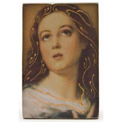 Icono de madera Mesilla Virgen Pursima