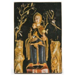 Icono de madera Mesilla Virgen de Valvanera