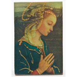 Icono de madera Mesilla Virgen Lippi