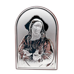 Icono Plata Sagrado Corazn Plata De Ley