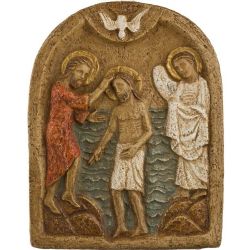 Relieve Bautismo de Cristo  Monasterio de Bel...