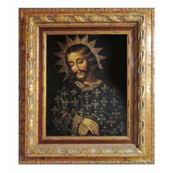 Cuadro de Jess nazareno pintado al leo