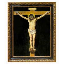 Cuadro del cristo de Velzquez pintado al le...