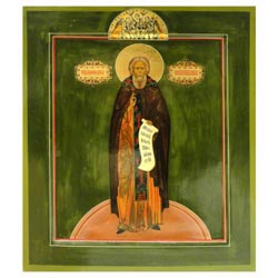 Icono pintado sobre madera