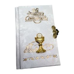 LIBRO COMUNION IMITACION NACAR